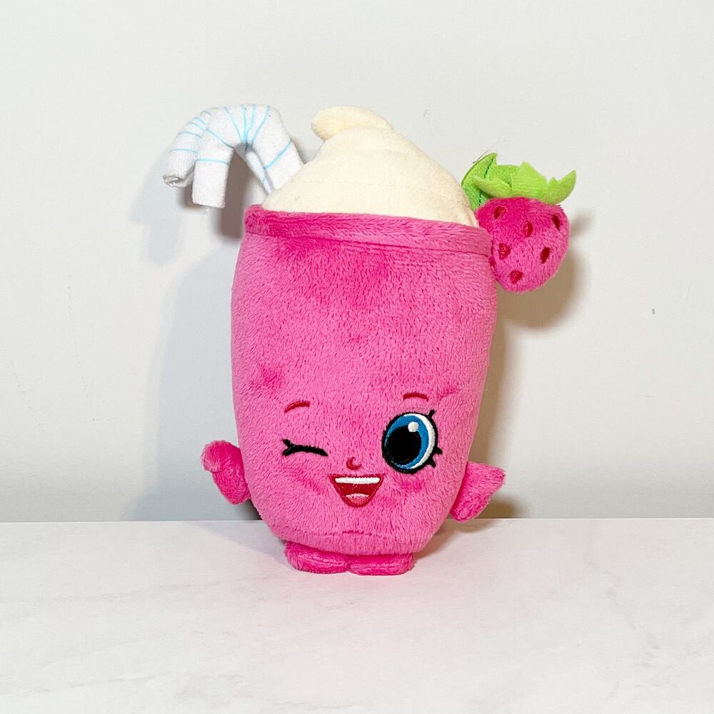 Shopkins Berry Smoothie Bean Plush Stuffed Animal 7 in.